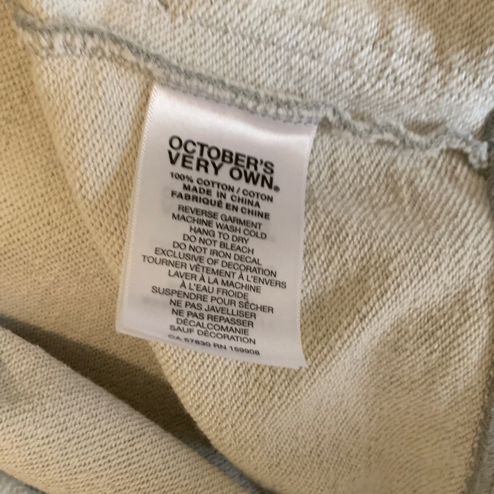 Gray Sleeveless OVO Hoodie with Logo - Picture 7 of 7